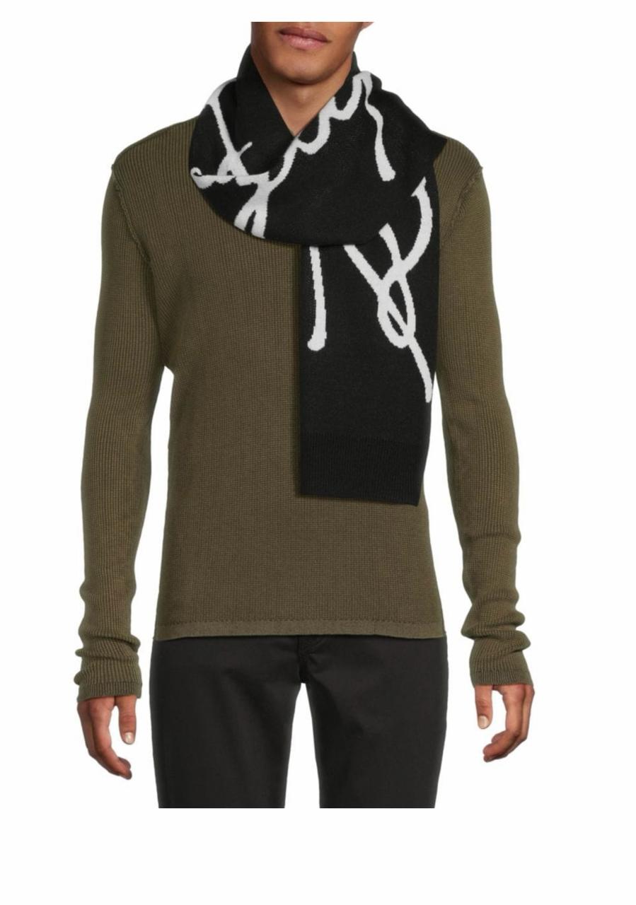 Karl Lagerfeld Signature Logo Scarf