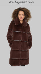 Karl Lagerfeld Faux Fur Coat