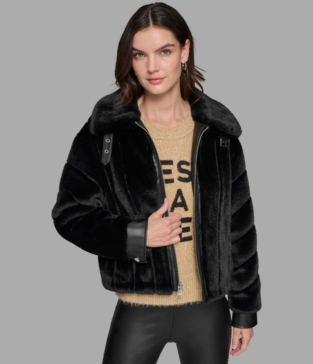 Karl Lagerfeld Paris Fur Jacket