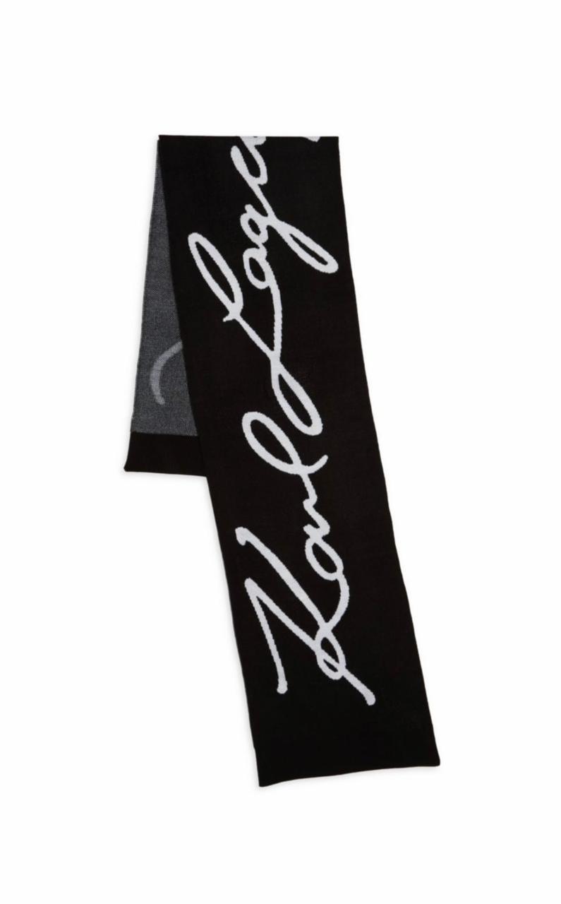Karl Lagerfeld Signature Logo Scarf